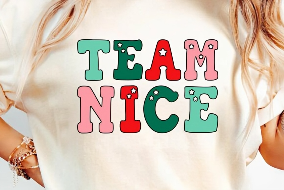 Team Nice tshirt | Festive Christmas Shirt Design | Digital Download
