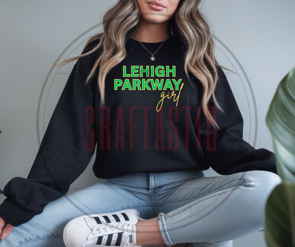 Custom “Your School Name” Girl Crewneck Sweatshirt