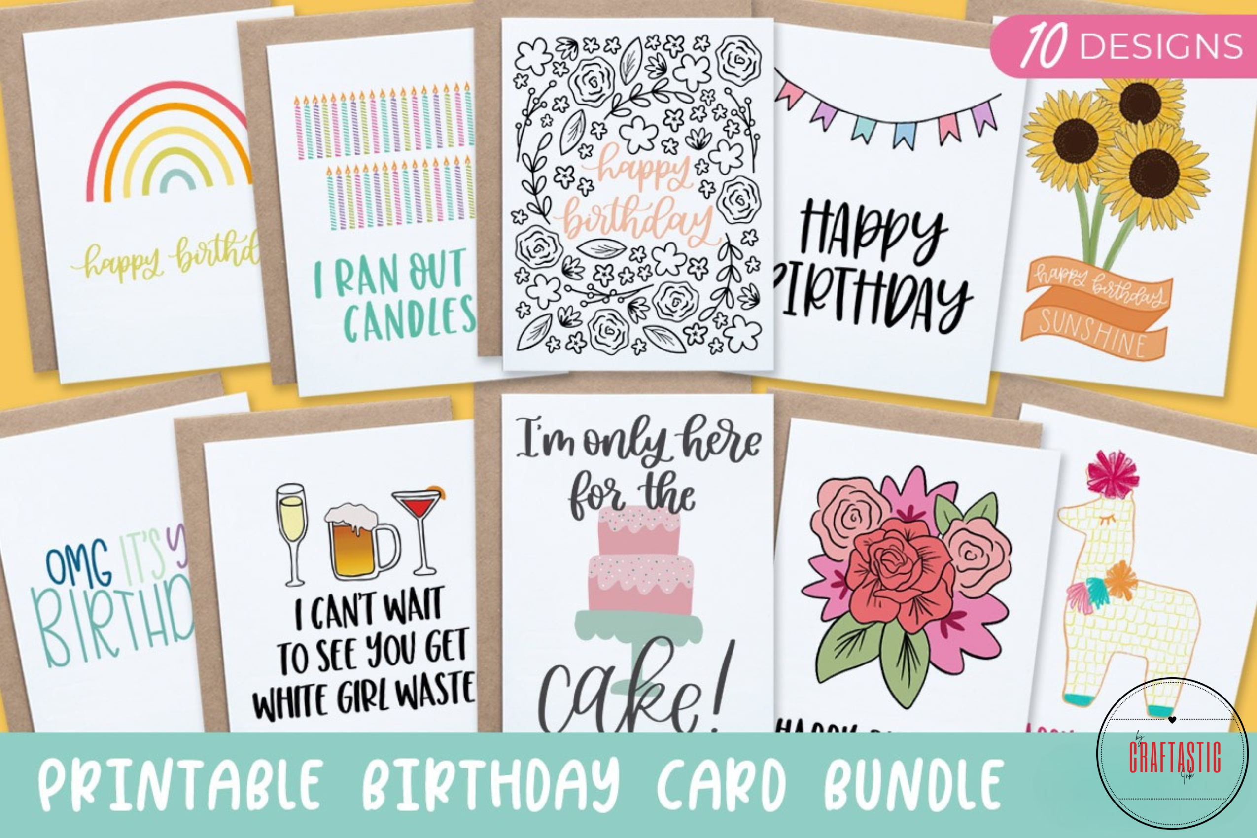 FREEBIE ALERT: Printable Birthday Card Bundle
