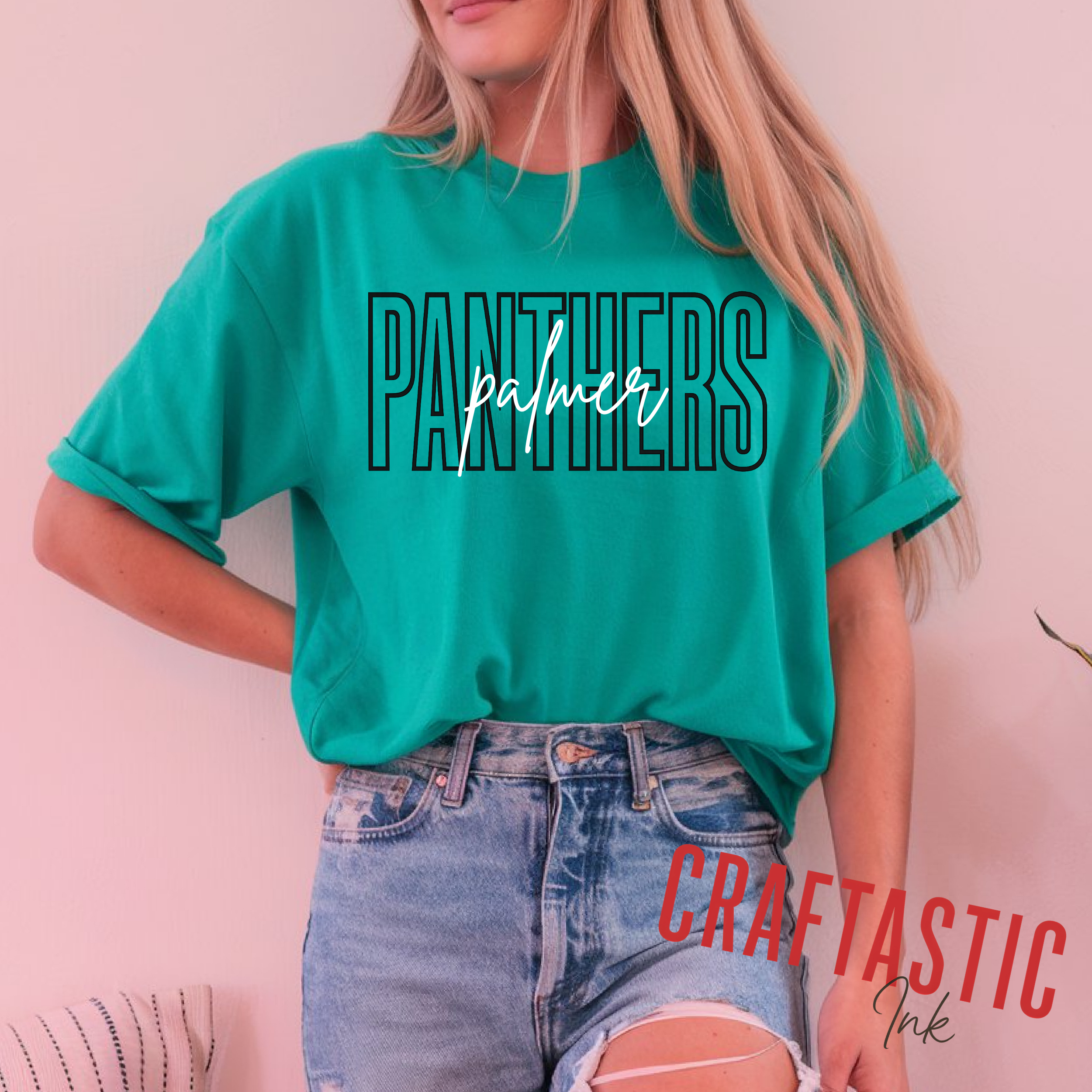 Palmer Panthers school pride tee in teal