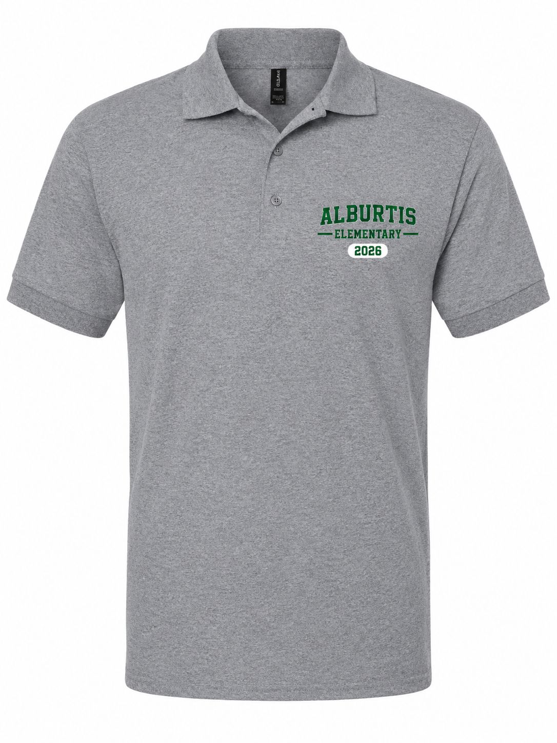 Alburtis Elementary Eagles Gildan Mens Jersey Polo - G880 (Gray)