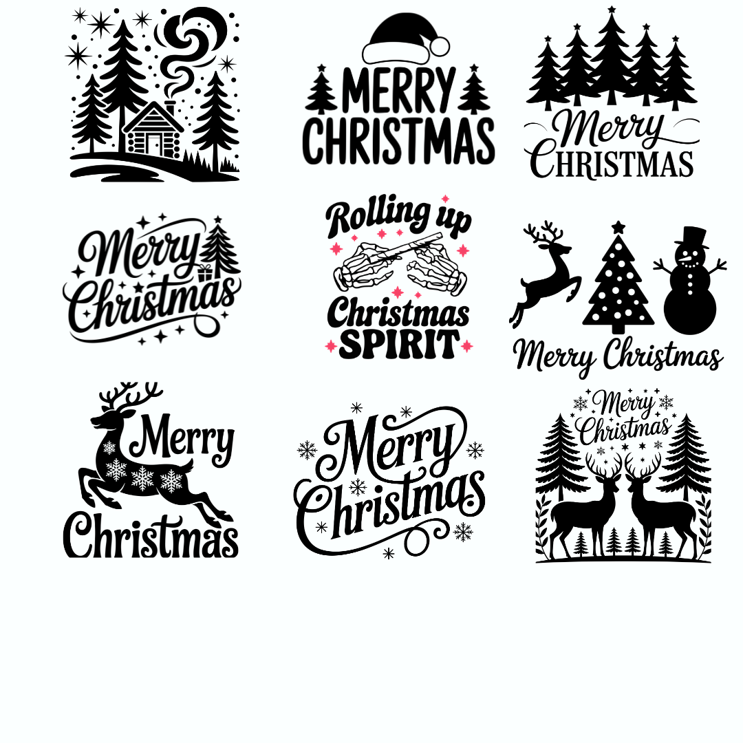 Merry Christmas SVG | Christmas Bundle | Digital Download