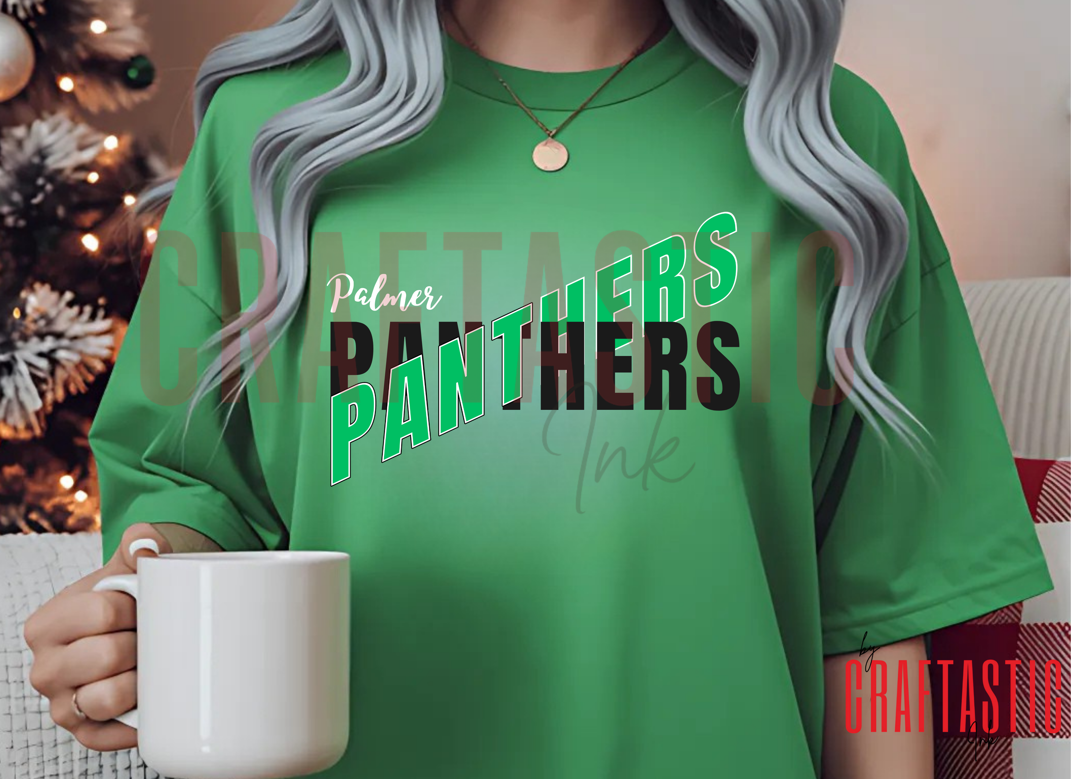 Palmer Panthers Spirit Wear PNG | Distressed Panther Paw Print | School Spirit| Custom Tshirts