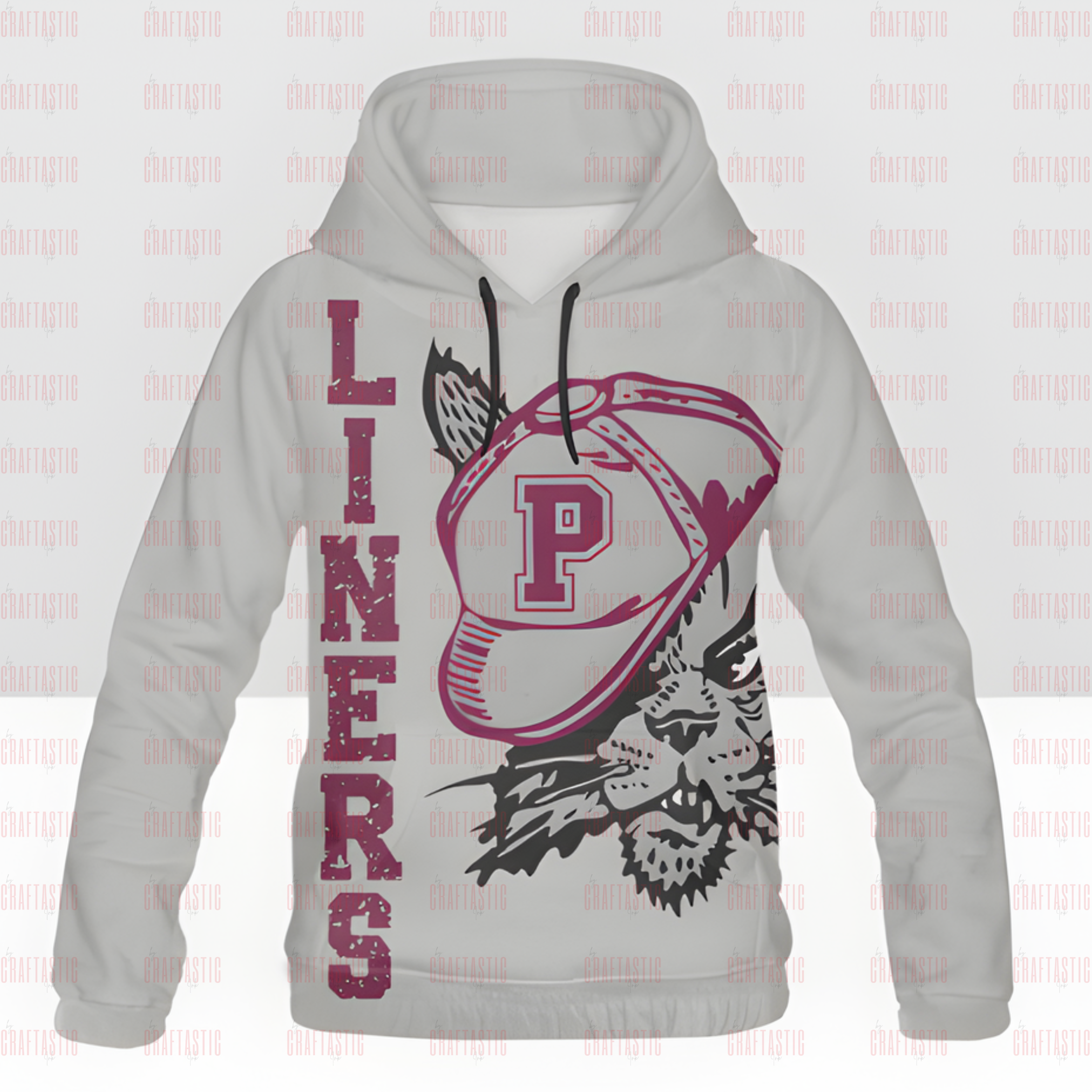 “Easton Rovers black hoodie with bulldog design and red vertical text”

“Phillipsburg Liners gray hoodie with wildcat in hat and maroon text”

“Palmer Panthers kelly green hoodie with panther face and white text”

“Custom school spirit hoodies for Easton, Phillipsburg, and Palmer teams”