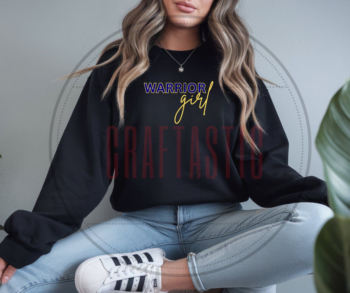 Custom “Your School Name” Girl Crewneck Sweatshirt